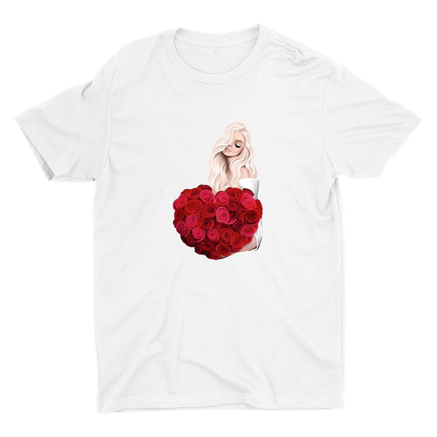Beauty and Roses Cotton Tee