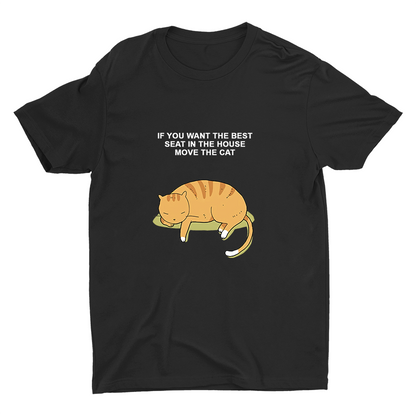 Just Move The Cat  Cotton Tee