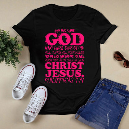 I Love Jesus Black T-Shirt V