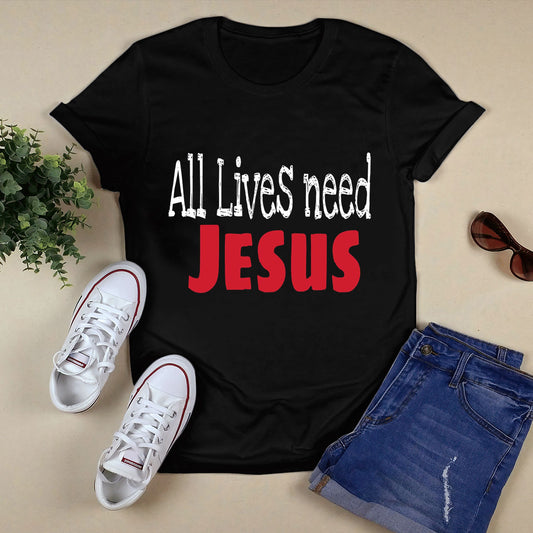 I Love Jesus Black T-Shirt M