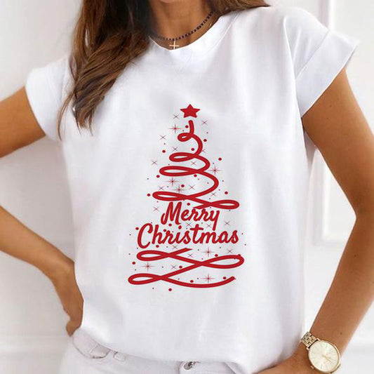 Lovely Christmas White T-Shirt Y