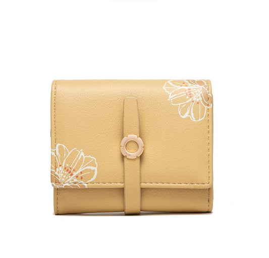 Floral Buckle Flip Cover Wallet