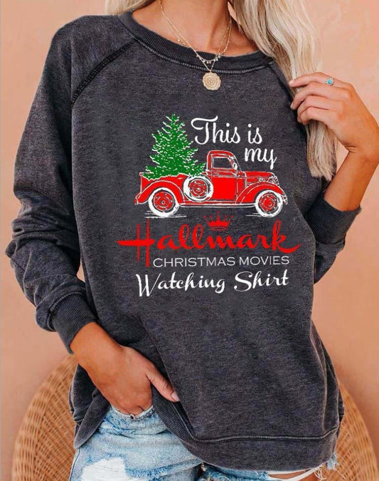 Christmas Truck Gift Print Sweatshirt