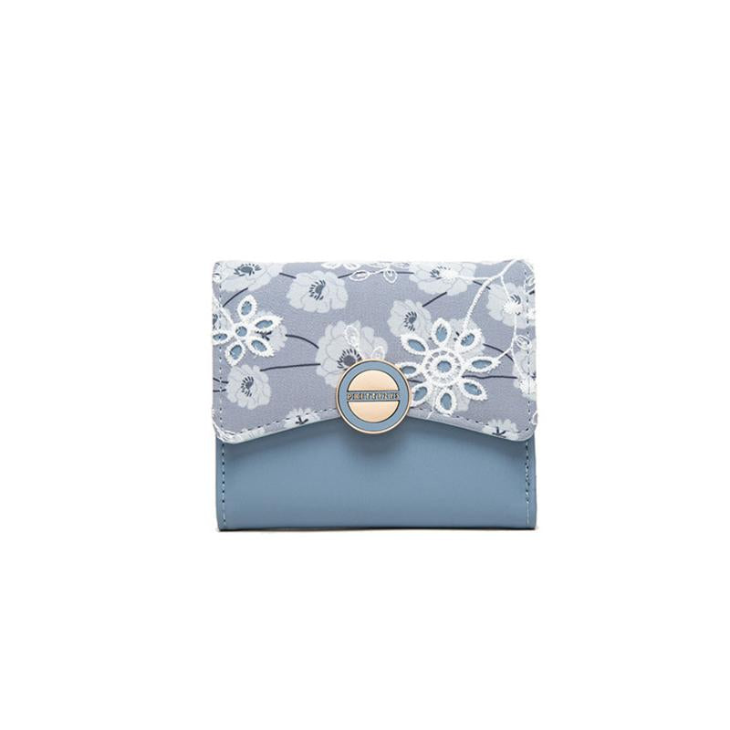 Lace Flower Filp Cover Wallet