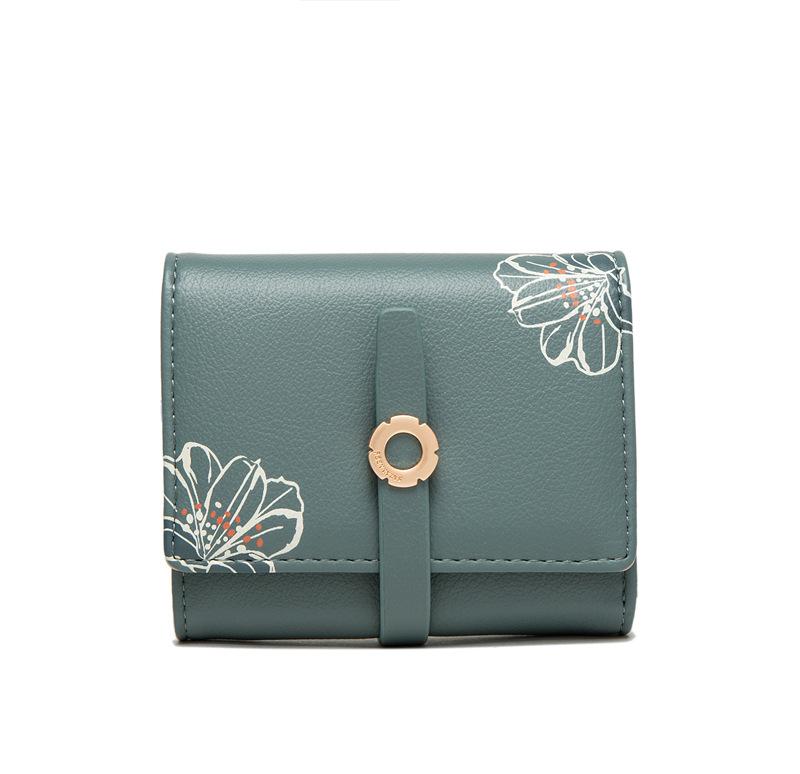 Floral Buckle Flip Cover Wallet