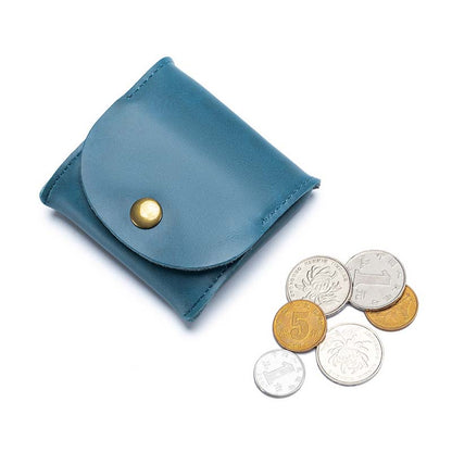 Leather Coin Pouch Mini Change Holder