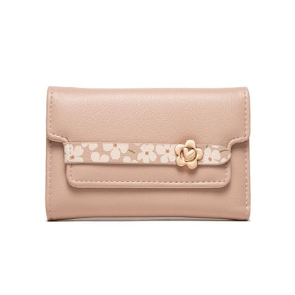 Mid-length Camellia Multifunctional Wallet