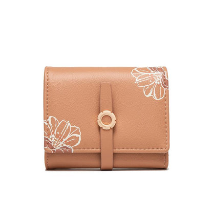 Floral Buckle Flip Cover Wallet