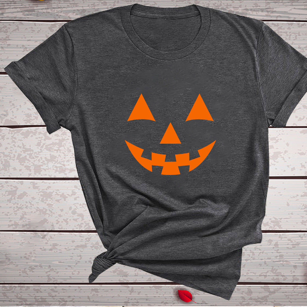 Halloween Printed T-shirt 2-Piece Set A