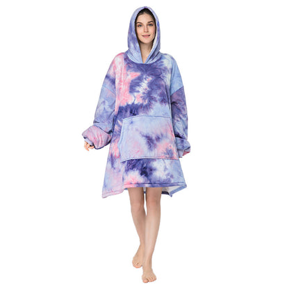 Soft Warm "Wearable Blanket" Coral Fleece Hoodie