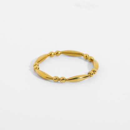 18K Gold Plated Plain Rings collection A