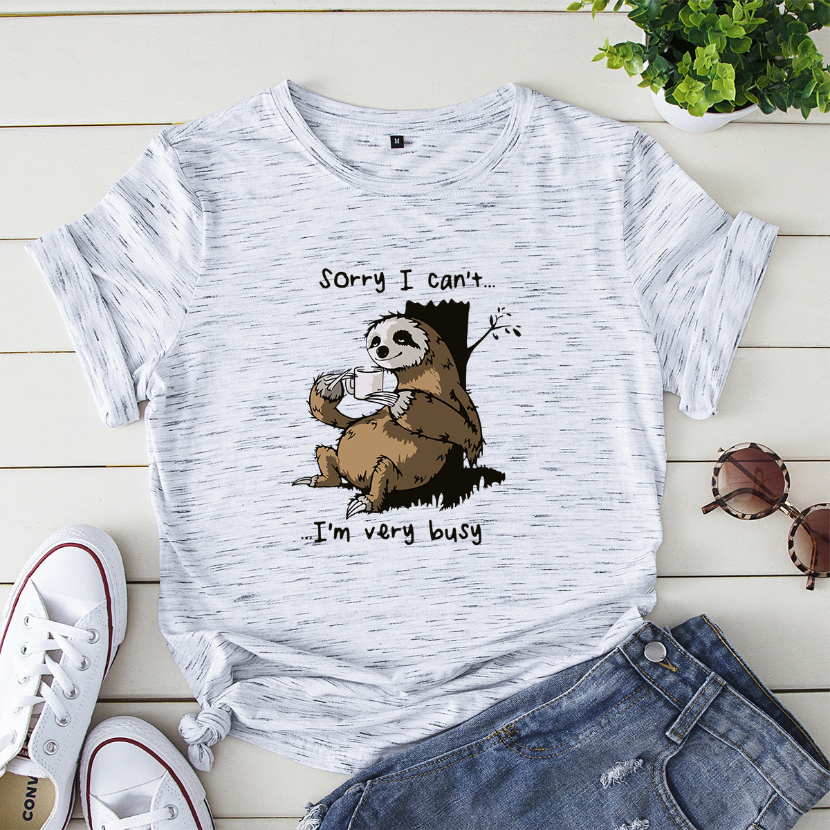 I'm Very Busy Round Neck T-shirt