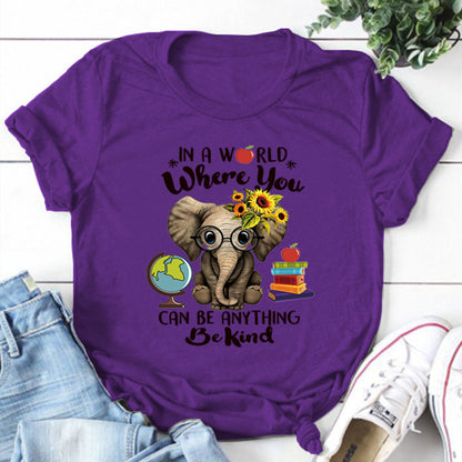 In A World Where You Can Be Anything Round Neck T-shirt