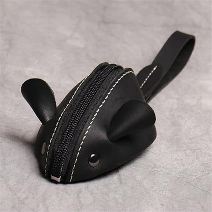 Genuine Leather Mouse Coin Purse 2022 Christmas Gift for Kids