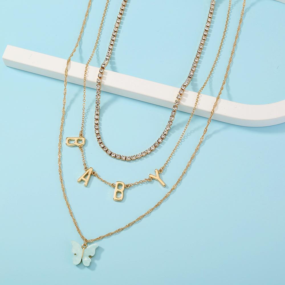 Temperament Fashion Baby Letter Necklace