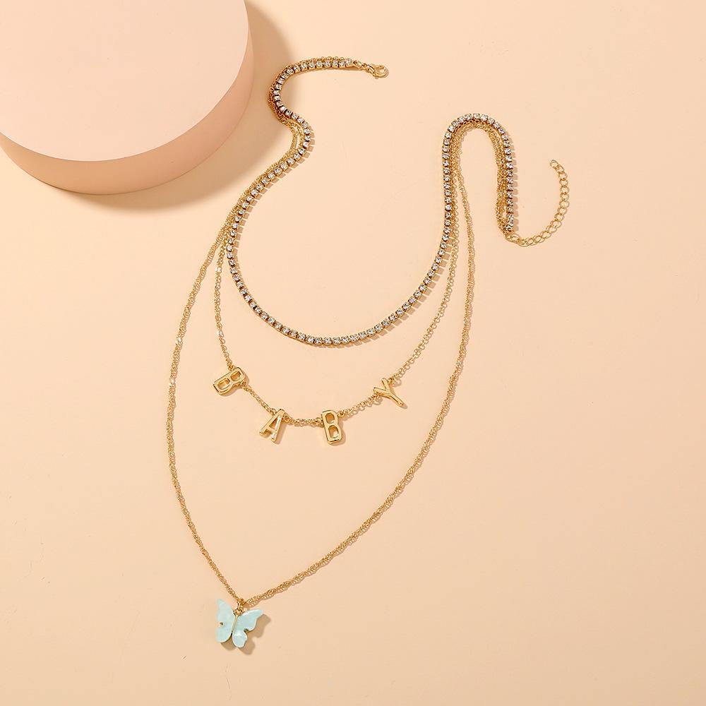 Temperament Fashion Baby Letter Necklace