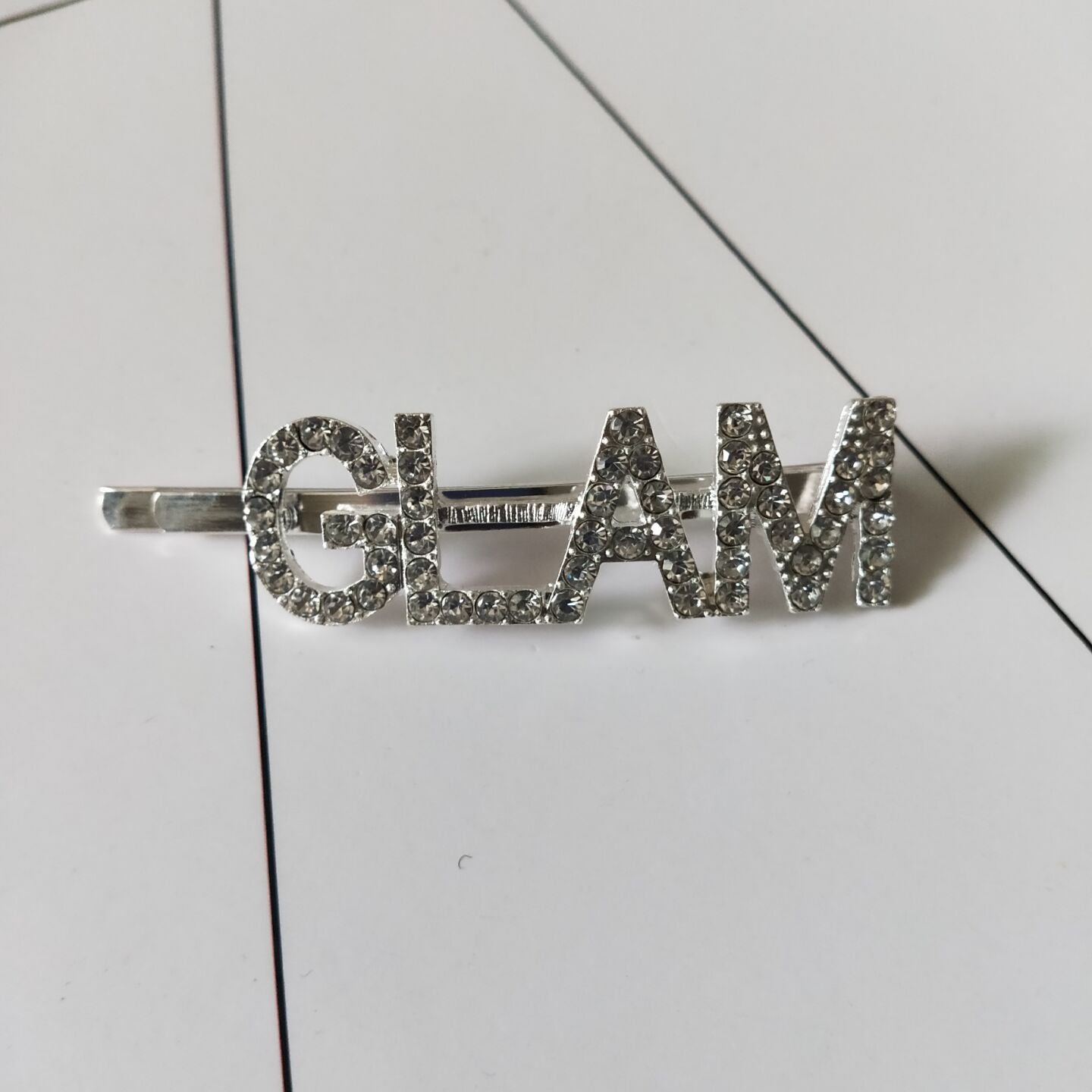 Letters Diamond Clip Hairpin