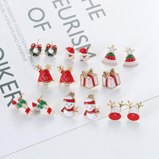 Christmas Earrings Series 8 Set