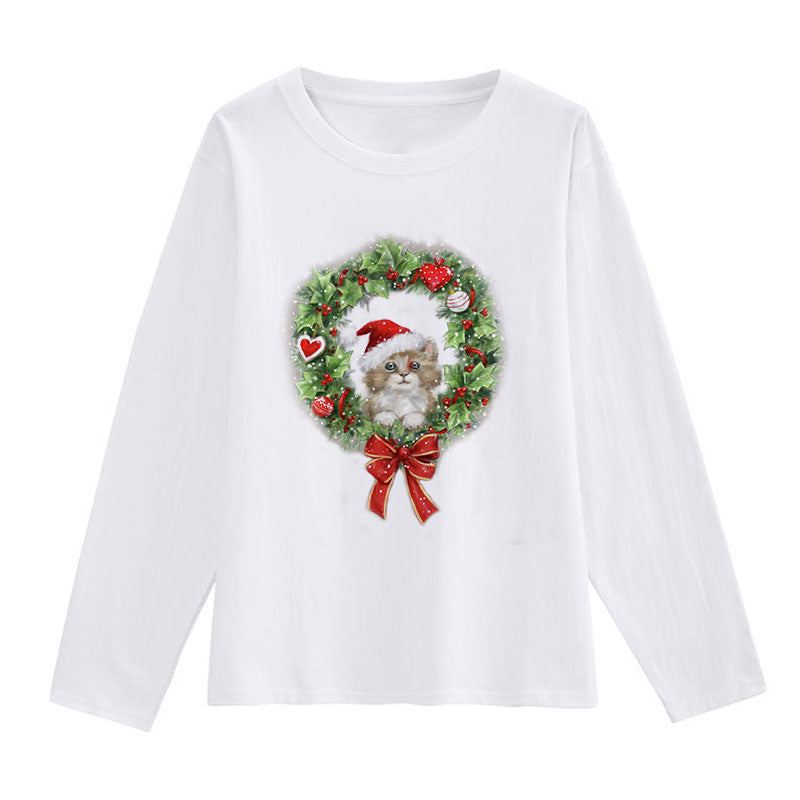 Lovely Christmas White T-Shirt O