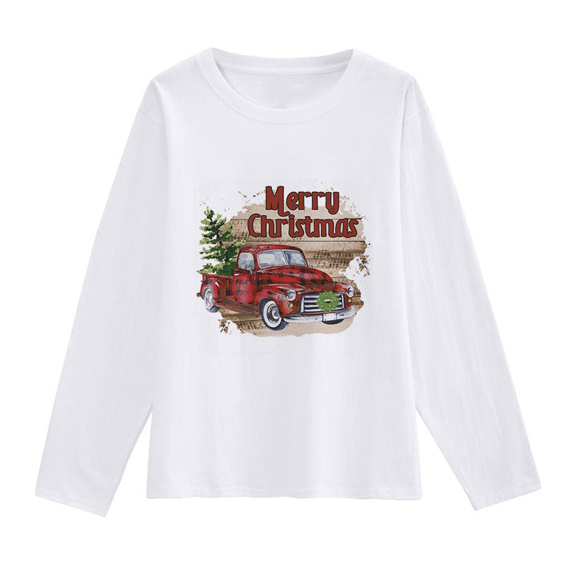 Hello Christmas Ladies White T-Shirt F