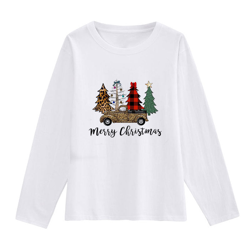 Hello Christmas Ladies White T-Shirt K